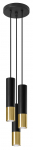 Valgusti rippuv Sollux Loopez 3P, GU10, 3 x 40 W, must v.
