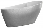 Vann, teisaldatav Besco Keya Glam Silver, 165 cm x 70 cm x 75 cm, ovaalne, valge v./h&otilde;be v.