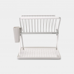 N&otilde;udekuivatusrest Brabantia Foldable Dish Drying Rack, 33 cm x 37 cm x 31.5 cm, plastik/roostevaba teras, tuhk v.