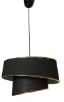 Valgusti rippuv Opviq Barette 390FLH1627, E27, 1 x 60 W, must v.