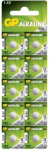 Patareid GP Batteries GPPBA192F005, AG3/SR41/LR41, 1.5 V