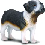 M&auml;ngukujuke Collecta Bull Dog 88179, 7 cm, valge v./must v.
