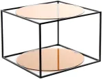 Kohvilaud Kayoom Cody 110, must v./hele pruun v., 50 cm x 50 cm x 36 cm
