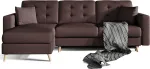 Nurgadiivan Asgard L Soft 66, pruun v., 162 x 248 cm x 93 cm