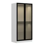 Riidekapp Kalune Design Kale 190, valge v./must v., 52 cm x 90 cm x 190 cm