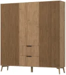 Riidekapp Entsian, tamm v., 60 cm x 185 cm x 192 cm