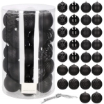 J&otilde;ulupuu m&auml;nguasjade komplekt Springos, must v., 8 cm, 8 cm, plastik, 30 tk