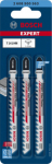 Saagide komplekt Bosch EXPERT 'Fiber Plaster' T 141 HM, 10 cm, 3 tk