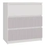 Kummut Malwa M3 Arteso, valge v./roosa v., 75 cm x 70 cm x 40 cm