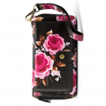 Evelatus Eco Leather Zipper Wallet magnetilise telefonifikseeringuga & k&auml;erihm Flower Must