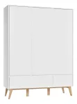 Riidekapp Pinio Swing, valge v., 148.9 cm x 52.5 cm x 199.5 cm