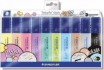 Tekstimarker Staedtler Textsurfer, 1 - 5 mm, mitmev&auml;rviline, 10 tk