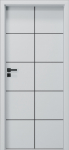 Siseukseleht Domoletti BELGATTO 4, parempoolne, hall v., 204 x 84.4 x 4 cm