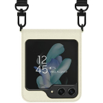 Telefoni &uuml;mbris Araree Canvas Diary Case, Galaxy Flip 5, kreemjasvalge