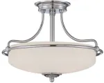 Valgusti lagi Elstead Lighting Griffin QZ-GRIFFIN-SFS-AN, E27, 3 x 60 W, valge v. / kroom v., 42,2 x 42,2 cm