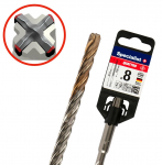 Puur Specialist+ Quattro, kipskartong/betoon/plaadid, keermega, sds plus, 22 mm x 25 cm