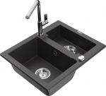 K&ouml;&ouml;givalamu koos kraaniga Mexen Carlos, vaik/graniit, 58.2 cm x 47.5 cm x 17.7 cm, graniit