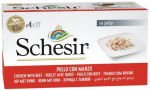 M&auml;rg koeratoit Schesir, veiseliha/kanaliha, 0.085 kg x 4 tk.
