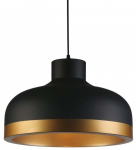 Valgusti rippuv GTV Goldi 4113 OS-GOLD2-11-DEC, E27, 1 x 40 W, kuldne v./must v. / must v., 42 x 42 cm