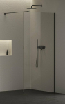 Du&scaron;isein Ravak Walk-In Air, 100 cm x 200 cm, l&auml;bipaistev v./must v.