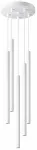 Valgusti rippuv Sollux Pastelo, G9, 5 x 8 W, valge v. / valge v., 2.5 x 50 cm