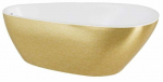 Vann, teisaldatav Besco Goya A-Line Glam, 170 cm x 80 cm x 65 cm, ovaalne, kuldne