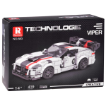 Konstruktor, auto Technologie Viper ZA5784, 419 tk, valge v./must v./punane v.