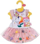 Kleit nukule Zapf Creation Baby born Tutu Unicorn, valge v./roosa v.