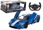 Rc auto Rastar Ford GT, 1:14, helesinine v.