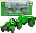 Игрушечные тракторы с аксессуарами Lean Toys With Tipping Trailer, 1:18, roheline v.