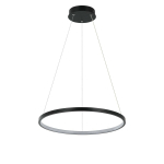 Kahjustatud pakendiga toode. Valgusti rippuv Light Prestige Ring Ring, LED, 3000 - 6000 &deg;K, 1 x 22 W, must v., 40 x 40 cm