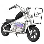 Laste elektriline mootorratas Hyper Gogo C12 App, must v.
