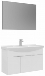 Vannitoa m&ouml;&ouml;bli komplekt Kalune Design Purus, valge v., 50 cm x 100 cm x 58 cm