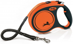 Kahjustatud pakendiga toode. Automaatne jalutusrihm Flexi Xtreme FL34309, must v./oranž v., M 5m