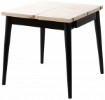 S&ouml;&ouml;gilaud pikendatav Kalune Design Totem 3044, must v./travertine v., 80 - 160 cm x 80 cm x 75 cm