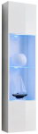 Kahjustatud pakendiga toode. Vitriinkapp ASM Fly 42, valge v., 40 cm x 29 cm x 170 cm