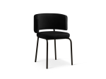 Toolide komplekt Cosmopolitan Design Dora Velvet, matt, must v., 57 cm x 58 cm x 75 cm, 2 tk