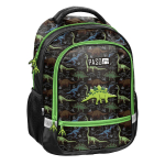 Kooli seljakott Paso Dino PP26DR-260, must v./roheline v., 38 cm x 28 cm x 15 cm