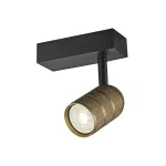 Valgusti seinale CristalRecord Mycro, GU10, 1 x 5 W, kuldne v. / must v.