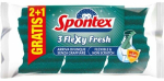 Puhastusk&auml;sn Spontex Flexy Fresh 19470310, roheline v., 3 tk