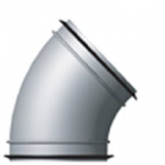 Ventilatsiooni torup&otilde;lv Lindab, segmendiline, 45 &deg;