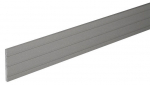 WPC viimistlusprofiil Bergdeck, puit- ja plastkomposiit (wpc), 240 cm x 6 cm x 0.5 cm, hall v.