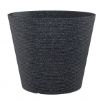 Lillepott Scheurich 242/40, plastik, &Oslash; 38.9 cm, must v.