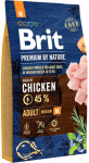 Kuiv koeratoit Brit Premium By Nature Adult Medium, kanaliha, 8 kg