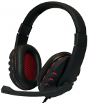 Juhtmega k&otilde;rvaklapid Logilink Stereo HS0033, must v./punane v.