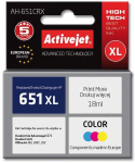 Tindiprinteri kassett ActiveJet Premium AH-651CRX, mitmev&auml;rviline, 18 ml