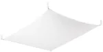 Valgusti plafoon Sollux Luna 1 SL.0737, G13, 3000 &deg;K, 2 x 9 W, valge v. / valge v.