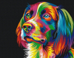 Maalimine numbrite j&auml;rgi Paint it! Dog In Colors, mitmev&auml;rviline