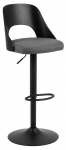 Baaritool Lucy Malmo 95 96416, matt, must v./tumehall v., 50.5 cm x 47 cm x 113 cm