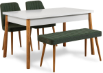 S&ouml;&ouml;gitoa komplekt Kalune Design Costa 1070 - 3 AB, valge v./roheline v./m&auml;nni v.
